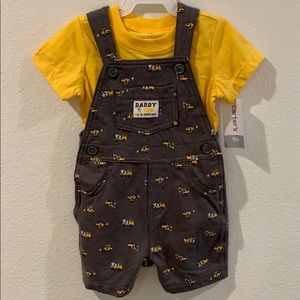 Infants boys overall shorts